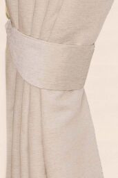 Homescapes Chenille Curtain Tie Back Pair in Cream - thumbnail 1