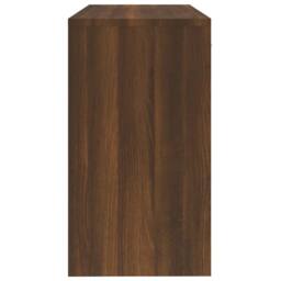 Berkfield Home Durable Desk with Drawer&Cabinet Brown Oak 100x40x73 cm Engineere - Size: 100 x 40 x 73 cm - thumbnail 7