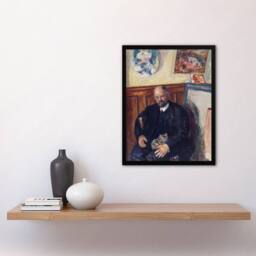Artery8 Ambroise Vollard Portrait with a Cat Bonnard Framed Wall Art Print - Size: A4 - thumbnail 4