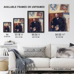 Artery8 Ambroise Vollard Portrait with a Cat Bonnard Framed Wall Art Print - Size: A4 - thumbnail 3