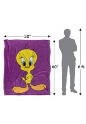 Warner Brothers Looney Tunes Officially Licensed Silky Touch Super Soft Throw Blanket 152 x 127 cm in White - thumbnail 5