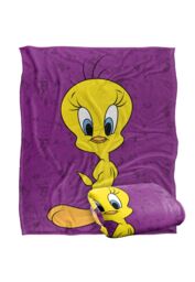 Warner Brothers Looney Tunes Officially Licensed Silky Touch Super Soft Throw Blanket 152 x 127 cm in White - thumbnail 2