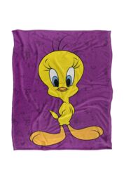Warner Brothers Looney Tunes Officially Licensed Silky Touch Super Soft Throw Blanket 152 x 127 cm in White - thumbnail 1