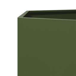 Berkfield Home Durable Garden Planter Olive Green Hexagon 69x60x45 cm Steel - Size: 69 x 60 x 45 cm - thumbnail 7