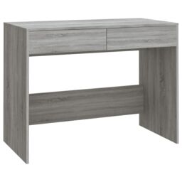 Berkfield Home Desk Grey Sonoma 101x50x76.5 cm Engineered Wood - thumbnail 2