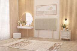 Somnior Austin Divan Bed Base with 2 Storage Drawers & Headboard Tweed Fabric in Natural - Size: Small Single - thumbnail 5