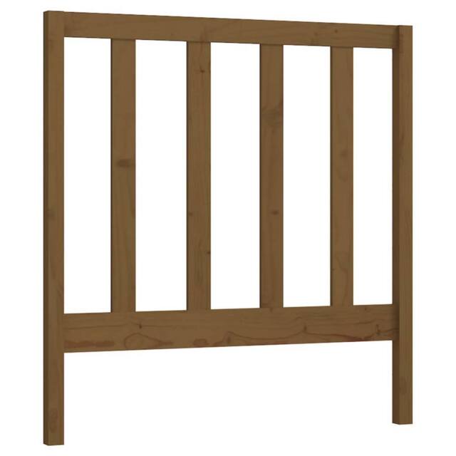 Berkfield Home Bed Headboard Honey Brown 95x4x100 cm Solid Wood Pine - Size: 95 x 4 x 100 cm - image 1