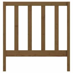 Berkfield Home Bed Headboard Honey Brown 95x4x100 cm Solid Wood Pine - Size: 95 x 4 x 100 cm - thumbnail 4