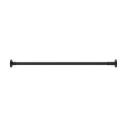 FORGEVIO Extendable Spring Tension Curtain Rod 70-120cm Voile Net Rail in Black - thumbnail 2