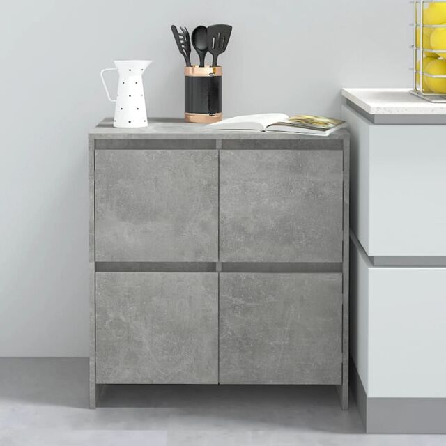 Berkfield Home Sideboard Concrete Grey 70x41x75 cm Engineered Wood - Size: 70 x 41 x 75 cm - image 1