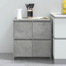 Berkfield Home Sideboard Concrete Grey 70x41x75 cm Engineered Wood - Size: 70 x 41 x 75 cm - thumbnail 1