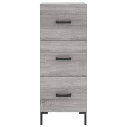 Berkfield Home Highboard Grey Sonoma 34.5x34x180 cm Engineered Wood - thumbnail 6