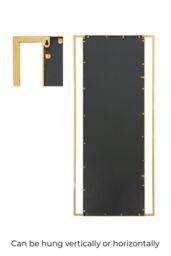 "MirrorOutlet Gold Modern Wall & Leaner Mirror 71"" X 31"" (180 x 80CM) - Size: 1 Pack" - thumbnail 5