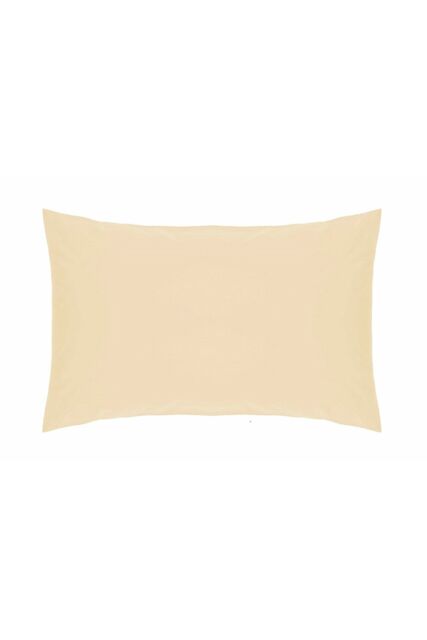 Belledorm Easy Care 200 Thread Count Cotton Polyester Percale Housewife Pillowcase in Cream - image 1