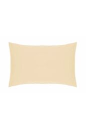 Belledorm Easy Care 200 Thread Count Cotton Polyester Percale Housewife Pillowcase in Cream - thumbnail 1