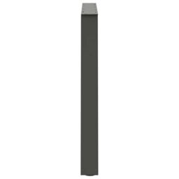 Berkfield Home Dining Table Legs V-Shape 3 pcs Anthracite 90x(72-73.3) cm Steel in Black - thumbnail 6