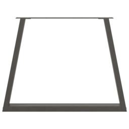 Berkfield Home Dining Table Legs V-Shape 3 pcs Anthracite 90x(72-73.3) cm Steel in Black - thumbnail 5