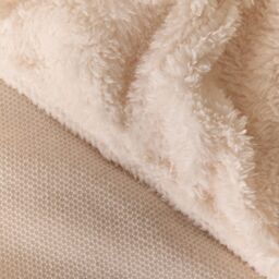 OHS Teddy Fleece Thermal Fitted Bed Sheet in Cream - Size: Double Fitted - thumbnail 4