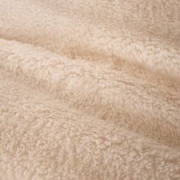 OHS Teddy Fleece Thermal Fitted Bed Sheet in Cream - Size: Double Fitted - thumbnail 3