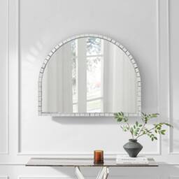 FurnitureboxUK Disco Large Glam Overmantel Arch Wall Mirror in Clear - thumbnail 2