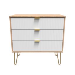 Ready Assembled 2 U Bexley 3 Drawer Chest (Ready Assembled) in Natural