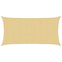 Berkfield Home Sun Shade Sail Sand 7x4 m 100% Polyester Oxford in Yellow - thumbnail 2