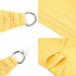 Berkfield Home Sunshade Sail 160 g/m ² Beige 4x4x4 m HDPE in Lemon - thumbnail 5