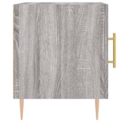 Berkfield Home Modern Bedside Cabinets 2 pcs Grey Sonoma 40x40x50 cm Engineered Wood - Size: 40 x 40 x 50 cm - thumbnail 7