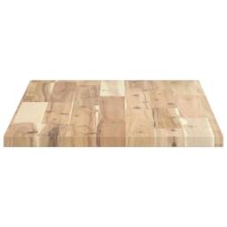 Berkfield Home Bathroom Vanity Top Untreated 60x40x2 cm Solid Wood Acacia in Brown - Size: 60 x 40 x 2 cm - thumbnail 5