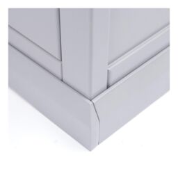 Cabinet Bits Rocca 4 Drawer Chest of Drawers Chrome Knob in Grey - thumbnail 6