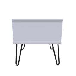 Ready Assembled 2 U Fuji 1 Drawer Side Table (Ready Assembled) in White - thumbnail 2