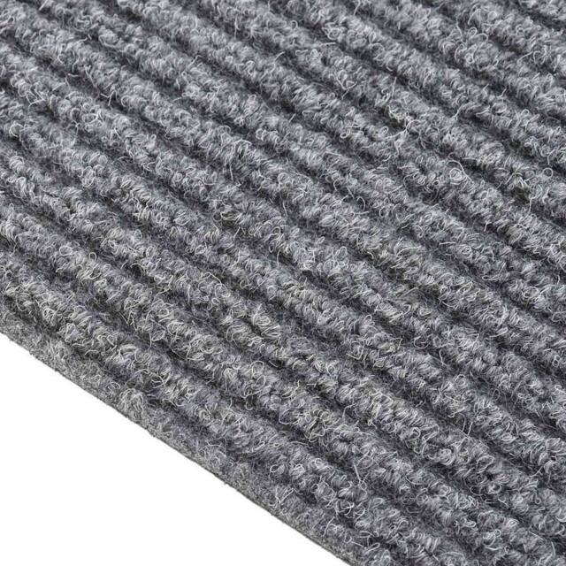 Berkfield Home Dirt Trapper Carpet Runner 100x400 cm Grey - Size: 100 cm diameter - image 1