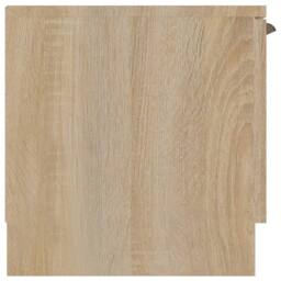 Berkfield Home TV Cabinet Sonoma Oak 102x35x36.5 cm Engineered Wood in Light Tan - thumbnail 8