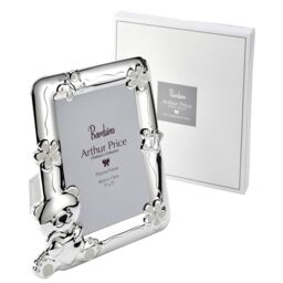 Arthur Price Bambino 'Teddy Bear' Photo Frame Holds 7 x 5 Inch Photo Luxury Children's Gift Silver Plated - thumbnail 2