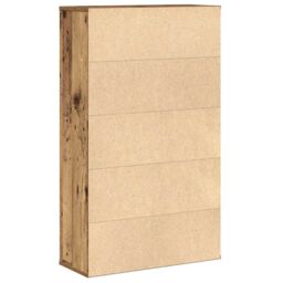 Berkfield Home Bookcase Old Wood 60x24x101.5 cm Engineered Wood in Brown - thumbnail 7