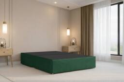 "Nexus Mattresses Ltd Amalfi Plush Divan Bed Base 2 Drawers Foot-End - 26"" Headboard in Emerald - Size: Small Double" - thumbnail 5