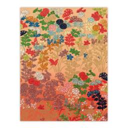 Artery8 G A Audsley Framed Wall Art Print Vintage Floral Japan Fan Pattern in Pink - Size: A4 - thumbnail 3