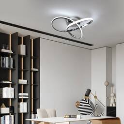 Pheashine Sleek Ceiling Light Chrome 40x12cm White Light 6500K in Silver - Size: 40x12 cm - thumbnail 5