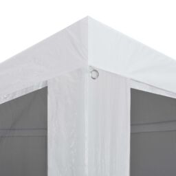 Berkfield Home Party Tent with 4 Mesh Sidewalls 3x3 m in White - thumbnail 4