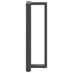 Berkfield Home Bar Table Legs T-Shaped¬†2 pcs Anthracite 40x35x(110-111) cm Steel in Charcoal - thumbnail 5