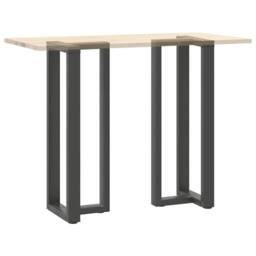 Berkfield Home Bar Table Legs T-Shaped¬†2 pcs Anthracite 40x35x(110-111) cm Steel in Charcoal - thumbnail 8