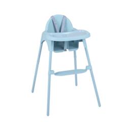 CASART 4-in-1 Baby High Chair Convertible Highchair w/5-Point Safety Harness in Blue