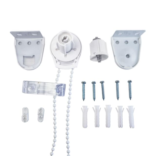 Furnished Roller Blind Repair Kit - All Plastic 25mm in White - image 1