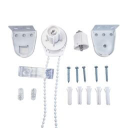Furnished Roller Blind Repair Kit - All Plastic 25mm in White - thumbnail 1
