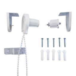 Furnished Roller Blind Repair Kit - All Plastic 25mm in White - thumbnail 2