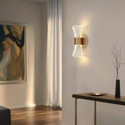 Goeco LED Wall Light, Creative Decoration Wall Lamp, 3 Colour Temperatures in Gold - thumbnail 6