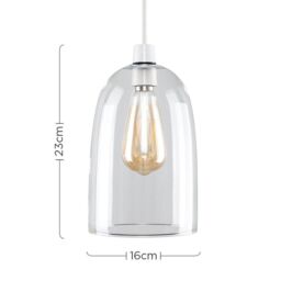 ValueLights Kira Silver Ceiling Pendant Shade - thumbnail 6