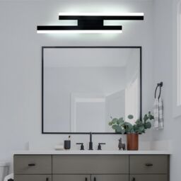 COMELY LED Wall Light Indoor, 16W Modern Acrylic LED Lamp, Black, 6500K in Black - thumbnail 2