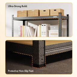 VonHaus 5 Tier Garage Shelving Unit in Dark Grey - thumbnail 7