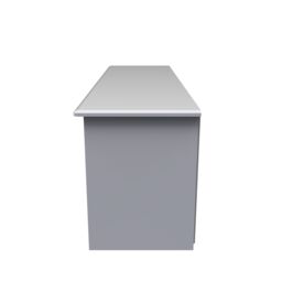 Ready Assembled 2 U Carlton Wide 1 Drawer TV & Media Unit (Ready Assembled) in Grey - Size: Large - thumbnail 3